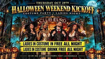 The Best Halloween Costume Party Oct. 29th @Club Euro Ladies Night