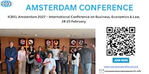 ICBEL Amsterdam 2027–Int Conference on Business, Economics & Law, 24-25 Feb