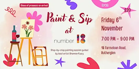 Paint n Sip at Number 18