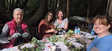 Christmas Wreath Making: Workshop & Fireside in Ancient Woodland