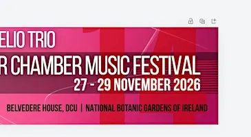 Fidelio Trio Winter Chamber Music Festival 2026