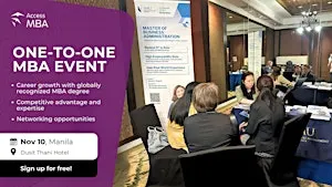 Build Your Global Career with an MBA: Access MBA Manila