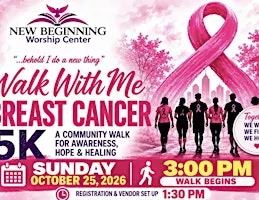 “Walk With Me” Breast Cancer 5K Walk