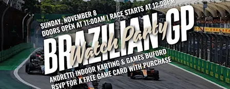 Andretti Buford 11.8 Brazilian Grand Prix Watch Party w/ Car Show!
