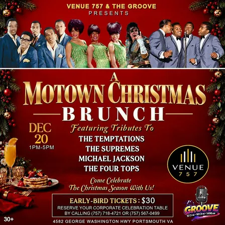 Venue 757 & The Groove Presents A Motown Christmas Brunch
