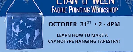 Cyan-o-Ween! A Fabric Painting Workshop