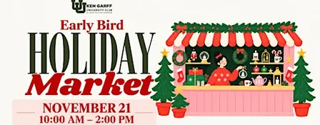 Early Bird Holiday Market at Ken Garff University Club