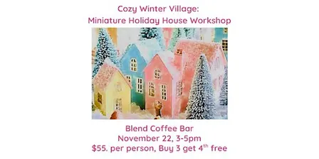 Cozy Winter Village: Miniature Holiday House Workshop