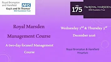 Royal Marsden Management Course