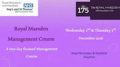Royal Marsden Management Course
