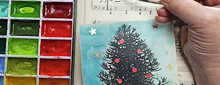 Watercolours for Wellness: HOLIDAY VINTAGE PHOTO PAINTING