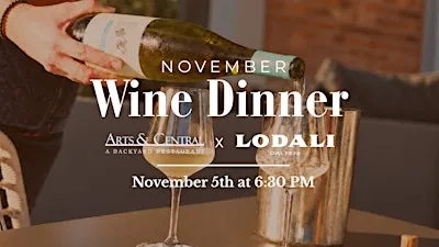 Lodali Italian Wines Dinner at Arts & Central
