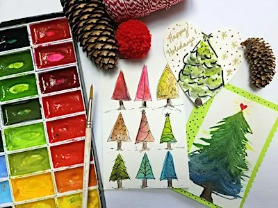 Emily Carr Inspired Art Class: HOLIDAY TREES (intergenerational)