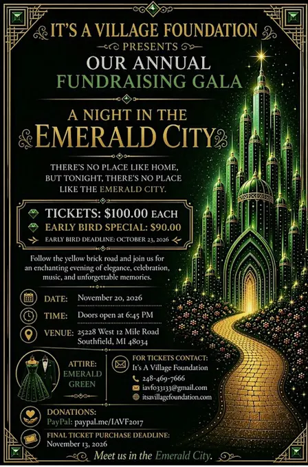 Annual Scholarship Fundraising Gala:  A Night in the Emerald City