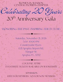 WAI Central Florida Chapter 20th Anniversary Gala (NON-MEMBERS)