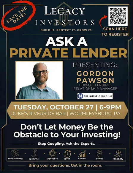 Legacy Investors Presents: Ask a Private Money Lender!