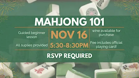 Mahjong 101: Beginners Class