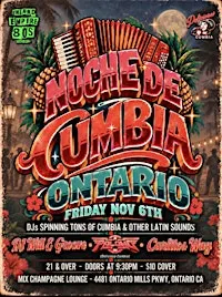 Noche de Cumbia in Ontario! Nov 6th