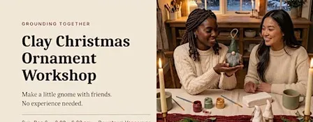 Clay Christmas Ornament Workshop | Grounding Together