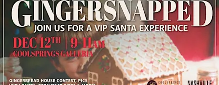GingerSnapped: Photos with Santa + Gingerbread House Contest
