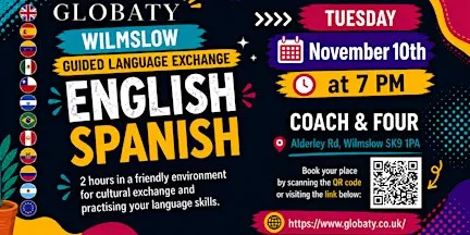 Wilmslow Guided English - Spanish Language Exchange (Coach & Four )