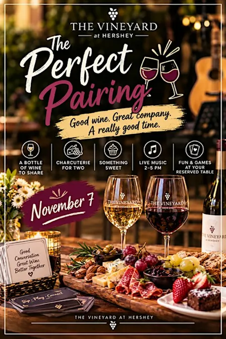 The Perfect Pairing at The Vineyard at Hershey