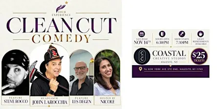 Clean Cut Comedy Night at Coastal Creative Studio