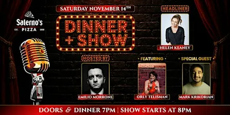 November - 2026! Dinner + A Show - STAND UP COMEDY OAK PARK