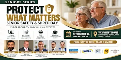 Protect What Matters: Seniors Safety & Shred Day!