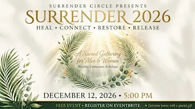 Surrender 2026 — heal. connect. restore. release.