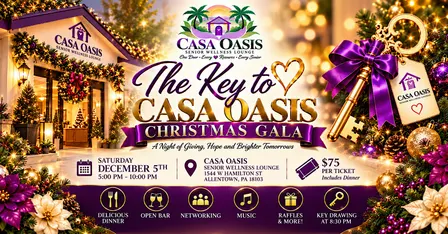 The Key Casa Oasis Christmas Gala Fundraiser