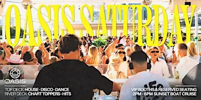 OASIS Saturdays Sunset Cruise - Saturday, 2nd January 2027