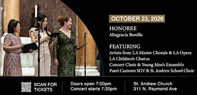 31st Annual Bach to Broadway Concert - St. Andrew Pasadena