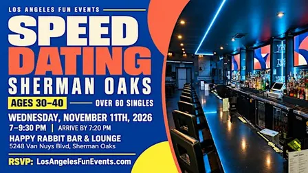 Speed Dating in Sherman Oaks - Ages 30-40