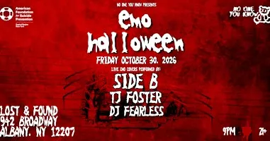 Emo Halloween: Live Band Sing-a-Long with Side B, TJ Foster & DJ Fearless