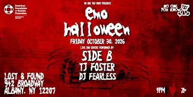 Emo Halloween: Live Band Sing-a-Long with Side B, TJ Foster & DJ Fearless