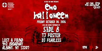 Emo Halloween: Live Band Sing-a-Long with Side B, TJ Foster & DJ Fearless