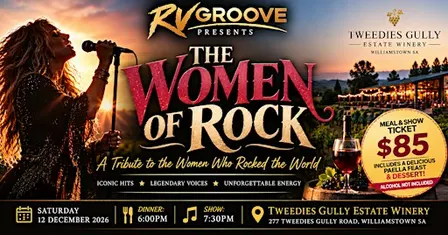The Women of Rock at Tweedies Gully Estate Winery Barossa