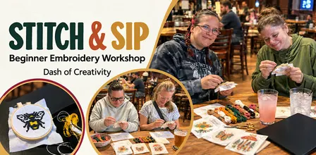 Stitch & Sip: Beginner Embroidery at Henniker Brewing Company, LLC