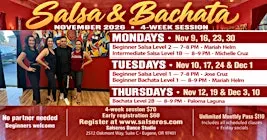 New Salsa & Bachata Dance Classes - November 2026