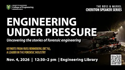 Cheriton Speaker Series presents 'Engineering under Pressure'