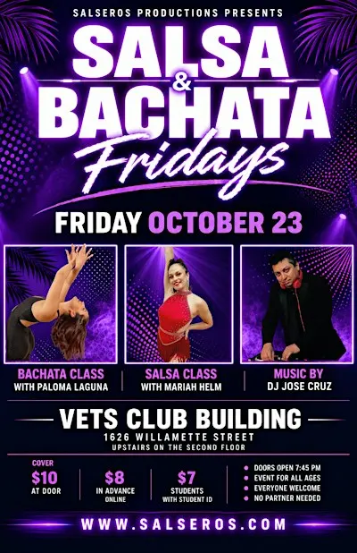 Salsa & Bachata Night and Drop-in class