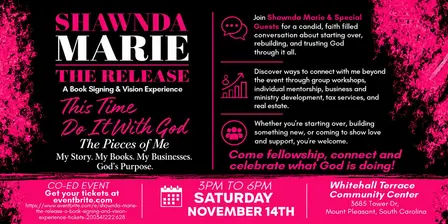 Shawnda Marie: The Release/ A Book Signing and Vision Experience