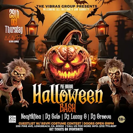 Pre horror Halloween Bash