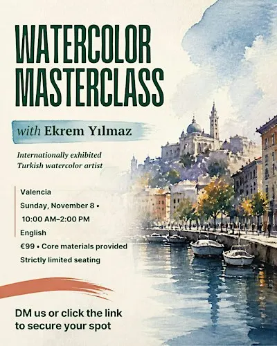 Exclusive Watercolor Masterclass with Turkish artist Ekrem Yılmaz
