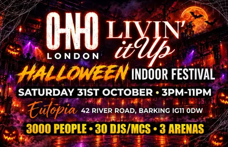HALLOWEEN INDOOR FESTIVAL | 3000 PEOPLE, 30DJs/MCs, 3 Arenas