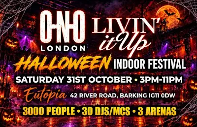 HALLOWEEN INDOOR FESTIVAL | 3000 PEOPLE, 30DJs/MCs, 3 Arenas