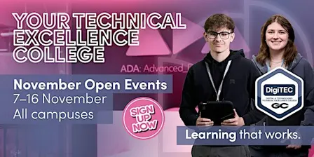 Gloucestershire College Open Events - November 2026