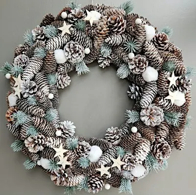 'Forever' Fir Cone Wreath
