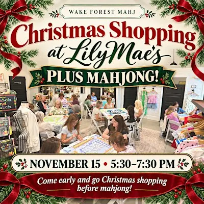 Nov 15 - Christmas Shopping & Mahjong at LILYMAES